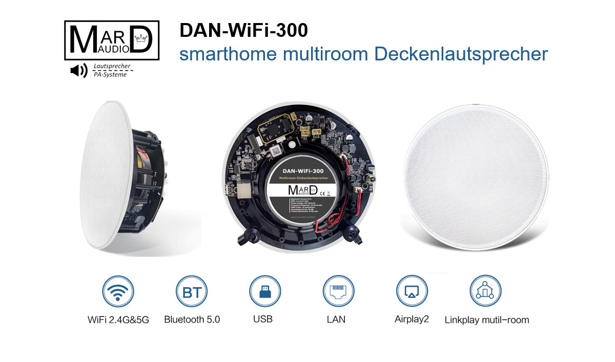 WLAN-Lautsprecher zum Audio Streaming DAN-WiFi-300