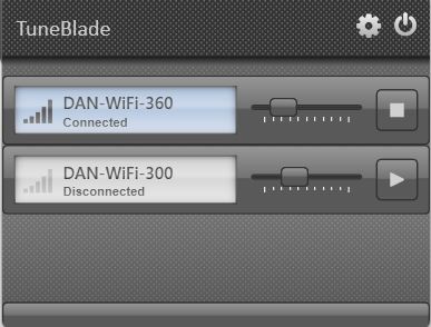 TuneBlade als Soundkarte zum streaming auf DAN-WiFi-300