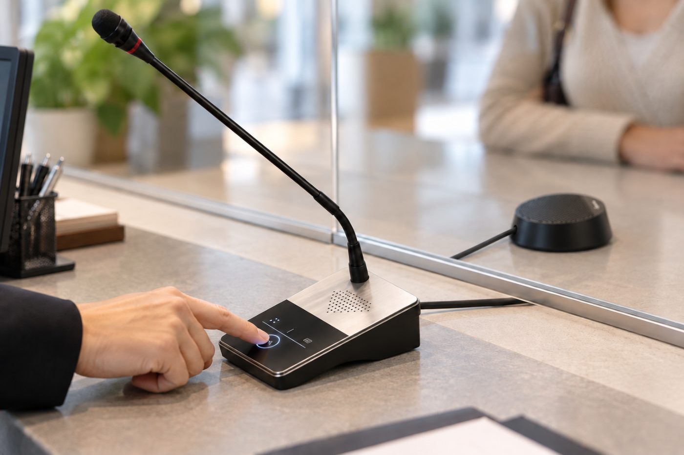 Touch-Bedienfeld der Hauptstelle der Schaltersprechanlage DAN-INTERCOM-1
