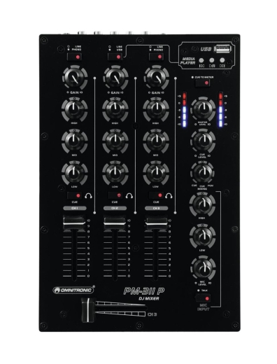 OMNITRONIC PM-311P DJ-Mixer mit Player