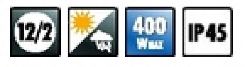 wetterfester PA-Aussen-Lautsprecher. PAB-12WP/SW