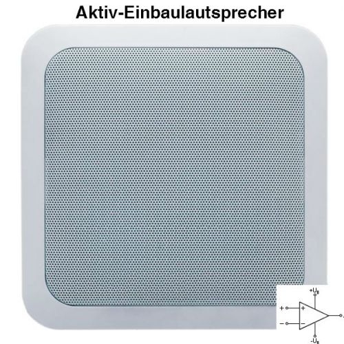 quadratischer Aktiv-Einbaulautsprecher DAN-AKQ-608