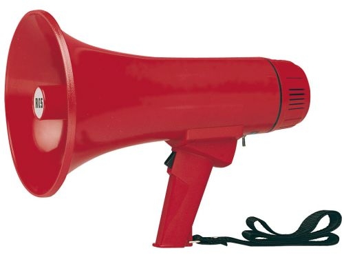 rotes Feuerwehr Handmegaphone