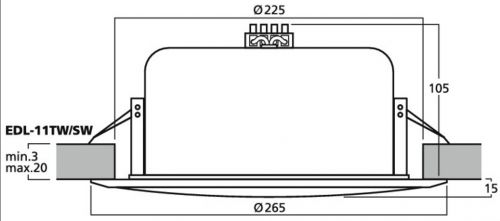 EDL-11TW/SW ELA-Lautsprecher