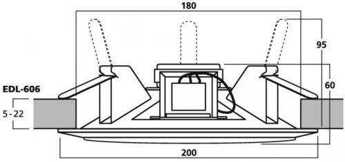 EDL-606 Einbaulautsprecher 100V