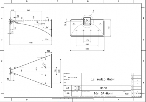 EN54-zertifizierte Tunnelhorn TH-100-EN54