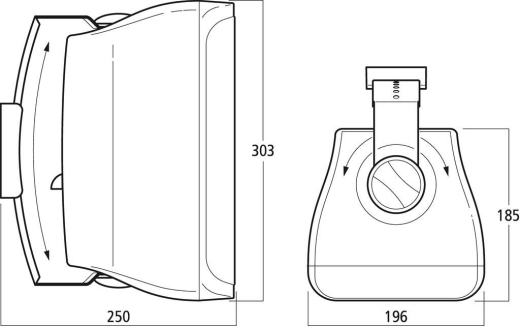 WALL-06T Lautsprecherboxen Paar 8Ohm+100V