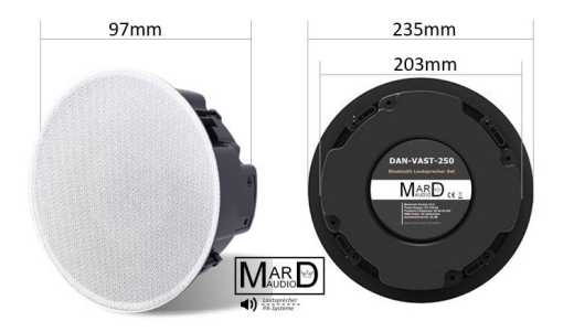 DAN-VAST-250 Bluetooth Deckenlautsprecher SET