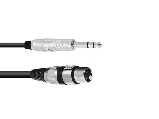 OMNITRONIC Adapterkabel XLR(F)/Klinke stereo 2m sw