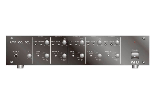 AMP 550 Zonenverstärker Multikanalverstärker 5x50W