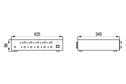 AMP 550 Zonenverstärker Multikanalverstärker 5x50W