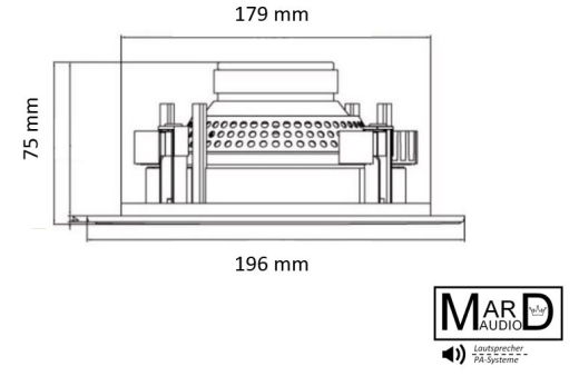 40W HiFi 2-Wege Deckenlautsprecher mit Frequenzweiche