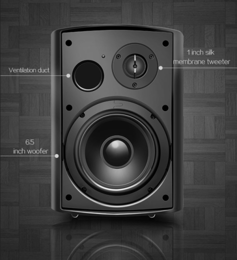 Multiroom WLAN Lautsprecher - wireless speaker Indoor/Outdoor Lautsprecherbox wetterfest Farbe: schwarz