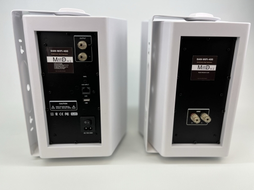 wetterfestes Multiroom WLAN + Bluetooth Lautsprecherboxen Set Farbe weiß für Indoor Outdoor Beschallung