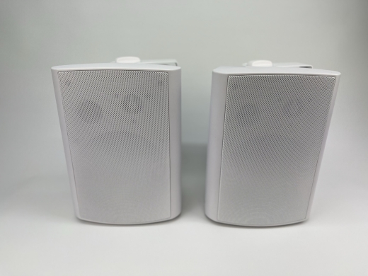 wetterfestes Multiroom WLAN + Bluetooth Lautsprecherboxen Set Farbe weiß für Indoor Outdoor Beschallung