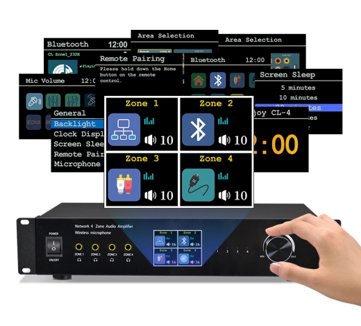 DAN-AMP-4CH 4-Zonen Multiroom Audio Netzwerk-Verstärker