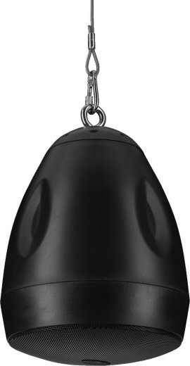 MONACOR EDL-530EN/SW – 100V-Pendellautsprecher EN 54-24, schwarz