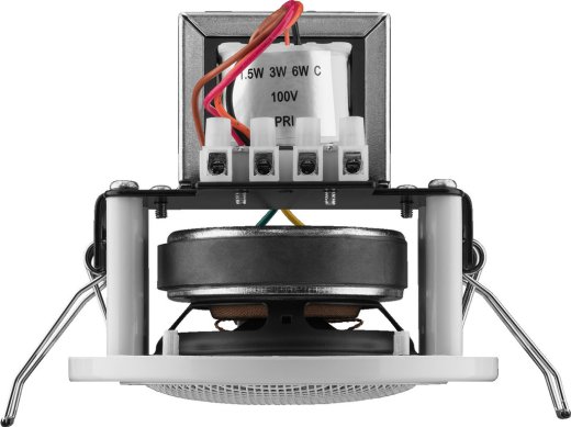 MONACOR EDL-82/WS – kompakter 100V-Deckenlautsprecher, weiß
