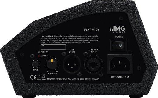 IMG STAGELINE FLAT-M100 – aktiver Bühnenmonitor, 100 W RMS