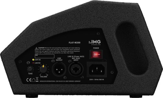 IMG STAGELINE FLAT-M200 – aktiver Bühnenmonitor, 200 W RMS