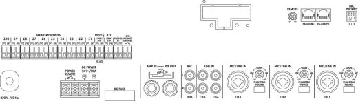 MONACOR PA-6010Z – 10-Zonen-ELA-Mischverstärker, 600 W