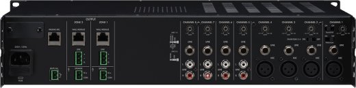 MONACOR PA-M224 – 2-Zonen-ELA-Matrixverstärker, 2 x 240 W