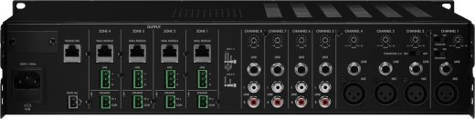 MONACOR PA-M412 – 4-Zonen-ELA-Matrixverstärker, 4 x 120 W