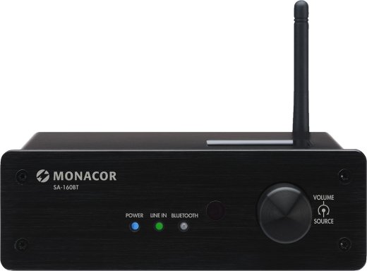 Monacor SA-160BT – Stereo-Verstärker, Bluetooth und NFC, 2 x 30 W