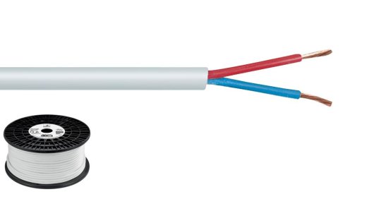 Monacor SPC-515/WS – Lautsprecherkabel, 2 x 1,5 mm², 100 m
