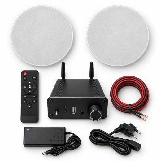 DAN-WiF-AMP-Bundle – WLAN-Verstärker-Set mit Deckenlautsprechern
