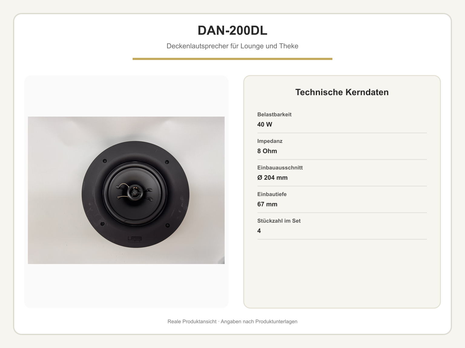 Produktansicht Bar-Beschallung für vier Bereiche – iAudioCloud Multiroom-Set