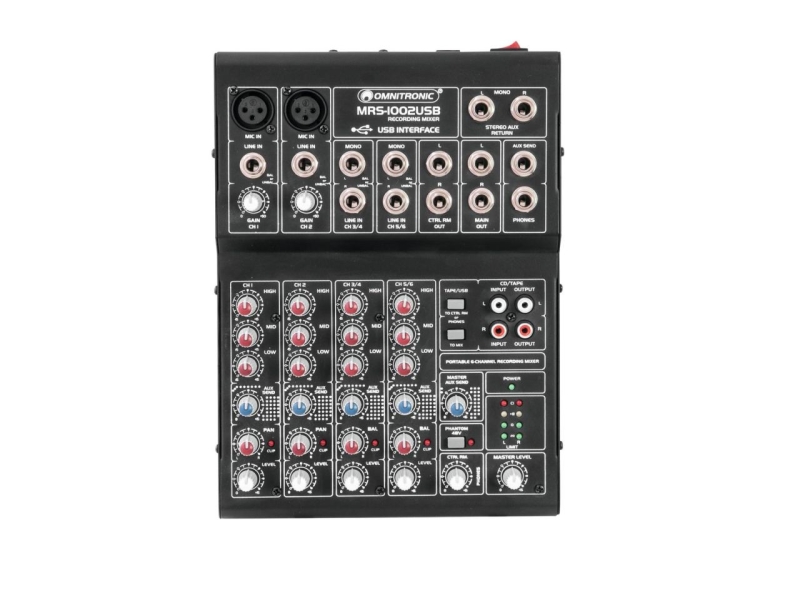 OMNITRONIC MRS-1002USB Recording-Mixer