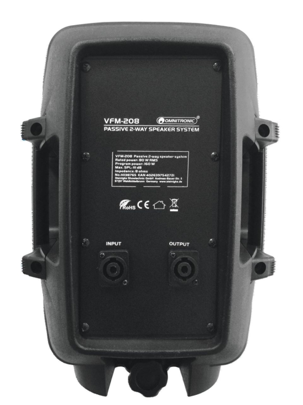 OMNITRONIC VFM-208 2-Wege Lautsprecher