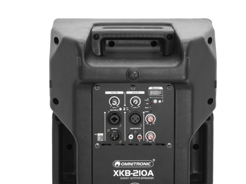 OMNITRONIC XKB-210A 2-Wege Lautsprecher, aktiv, Bluetooth