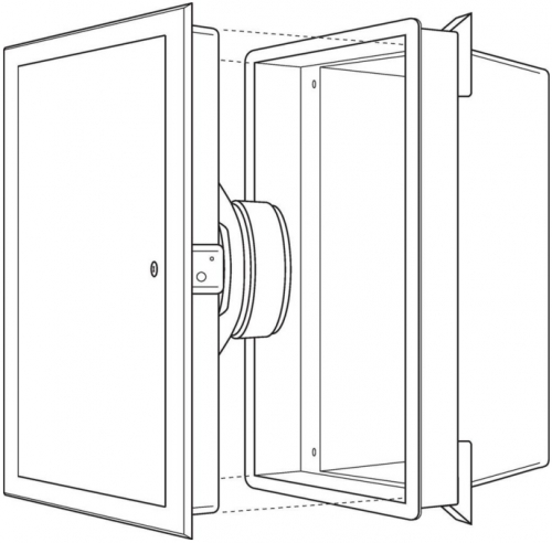 Hi-Fi-Wand- und Deckenlautsprecher zur Unterputzmontage SPE-8U