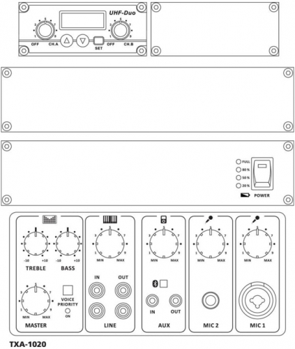 Verstaerkersystem TXA-1020