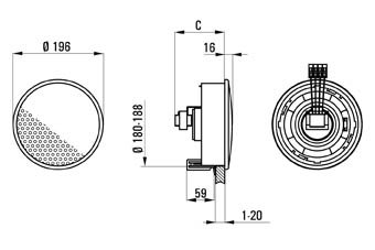 WHD UP 14/2-8 Marine MK2 weißer 8-Ohm-Einbaulautsprecher