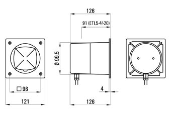 ETL 5-4 Kompakter Einbau-Druckkammerlautsprecher