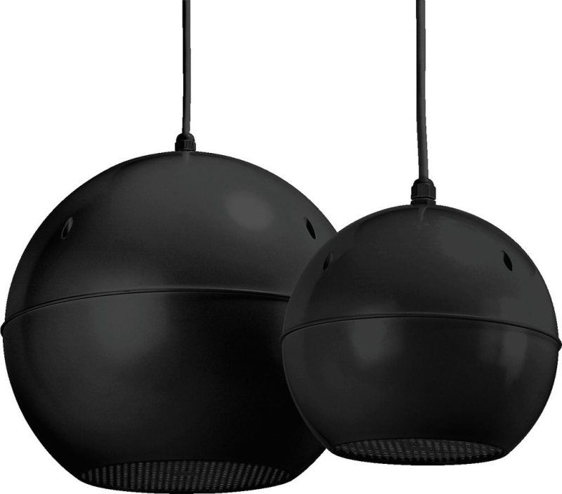 EDL-412/SW Wetterfester ELA-Kugellautsprecher, schwarz