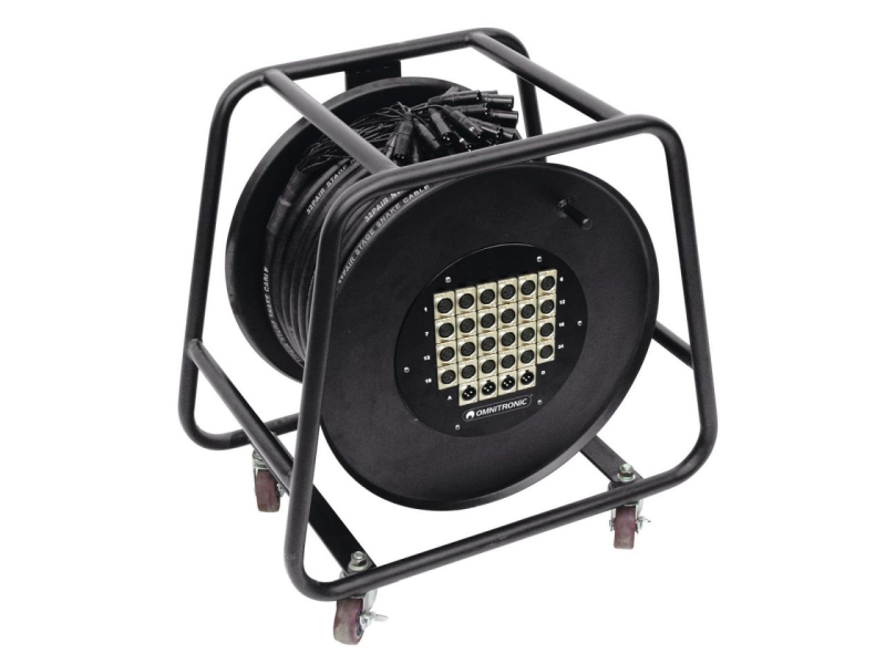 OMNITRONIC Multicore Stagebox 24/4 30m Trommel