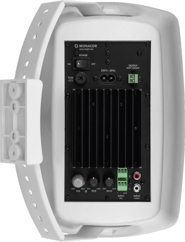 WALL-06SET/WS Aktives 2-Wege-Stereo-Lautsprecherboxen-System, 2 x 30 W