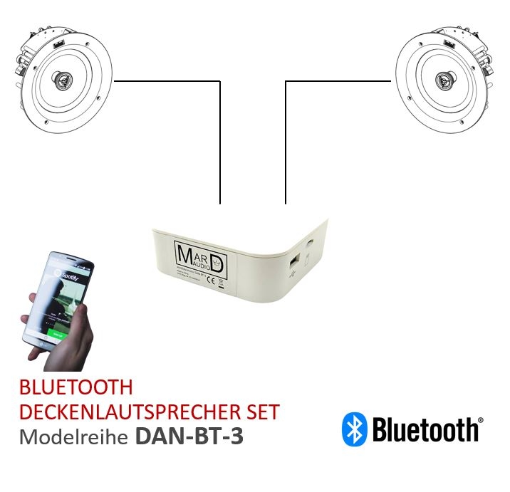 DAN-BT3 Bluetooth Deckenlautsprecher Set