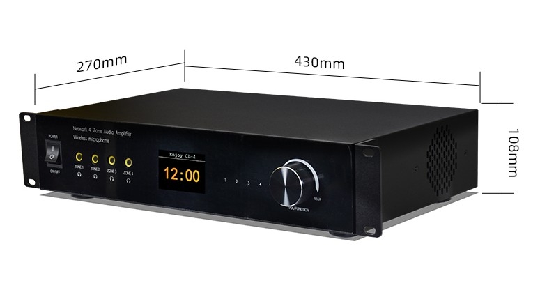 DAN-AMP-4CH 4-Zonen Multiroom Audio Netzwerk-Verstärker