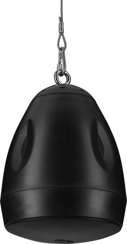 MONACOR EDL-530EN/SW – 100V-Pendellautsprecher EN 54-24, schwarz