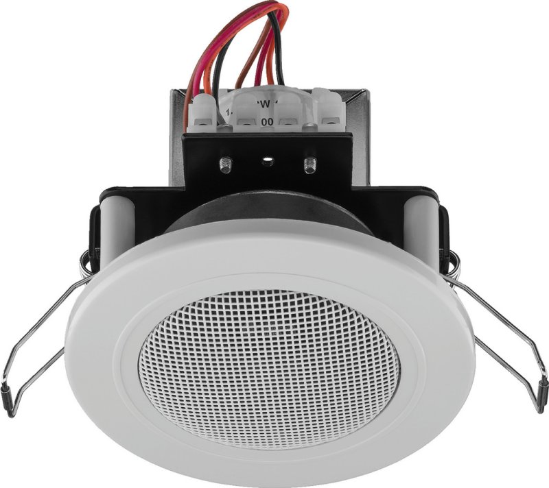 MONACOR EDL-82/WS – kompakter 100V-Deckenlautsprecher, weiß