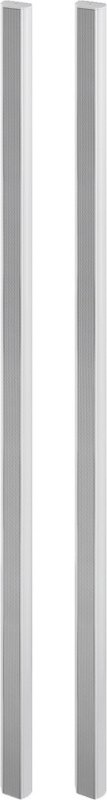 MONACOR ETS-120SL/WS – schlankes Linienstrahler-Paar, 4 Ohm