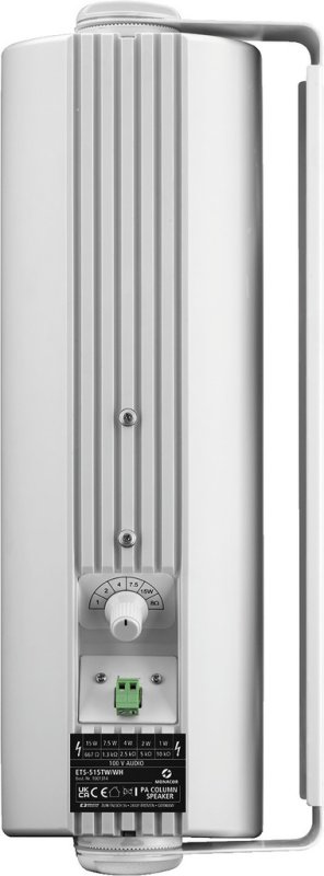 MONACOR ETS-515TW/WH weiße Tonsäule, Rückansicht