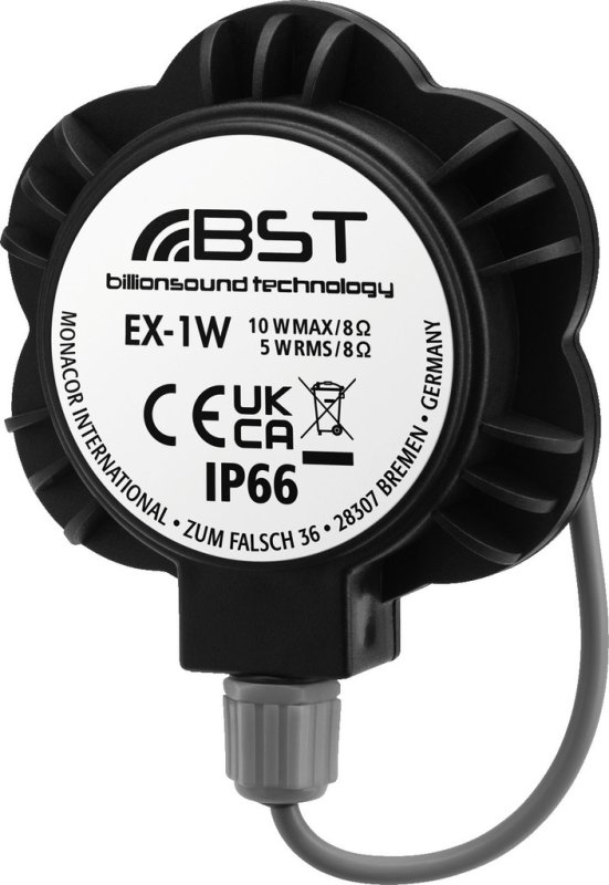 MONACOR EX-1W – Audio-Exciter, 5 W, 8 Ohm, IP66