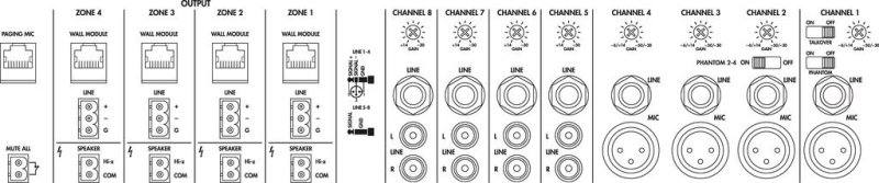 MONACOR PA-M412 Matrix-Mischverstärker – Ansicht 3
