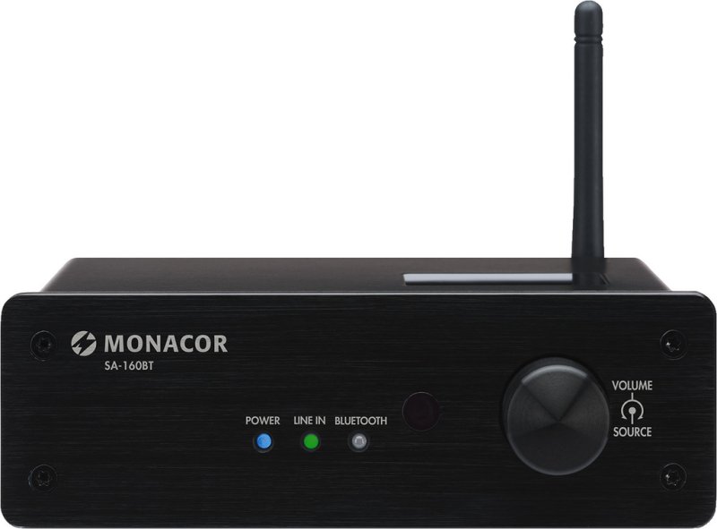 Monacor SA-160BT – Stereo-Verstärker, Bluetooth und NFC, 2 x 30 W